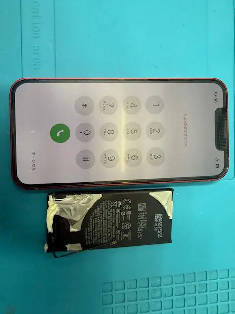 iPhone13miniバッテリー交換修理