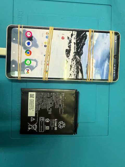 AQUOS sense6sバッテリー交換修理