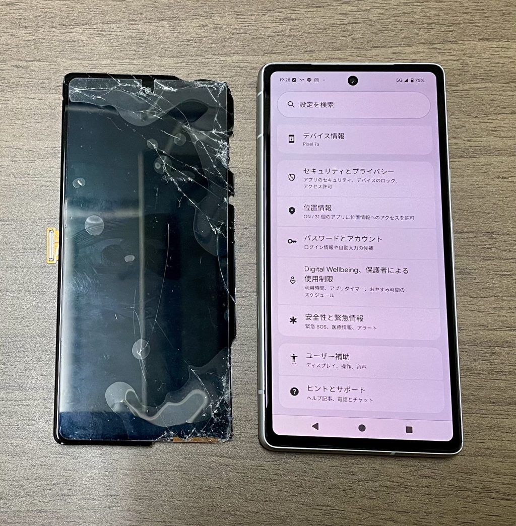 Google Pixel 7a 画面交換修理