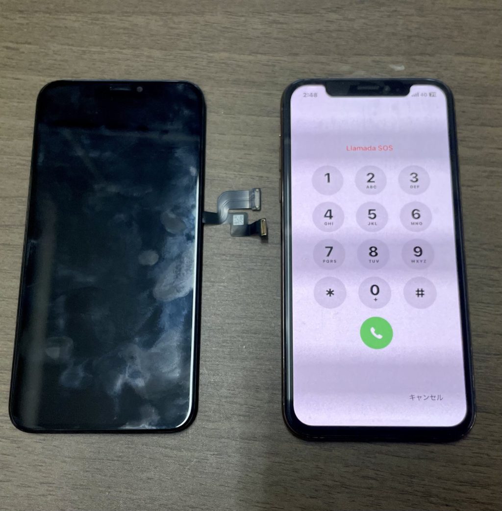 iPhone X 画面交換修理