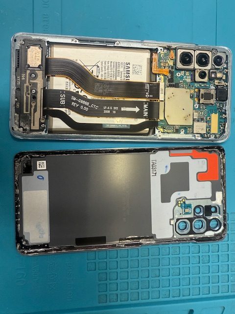 GALAXY S20+ 5G水没洗浄修理