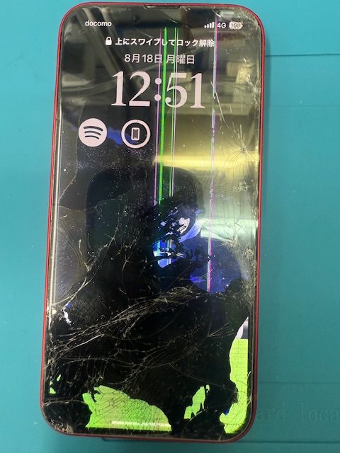 iPhone14液晶不良修理のご依頼(重度)