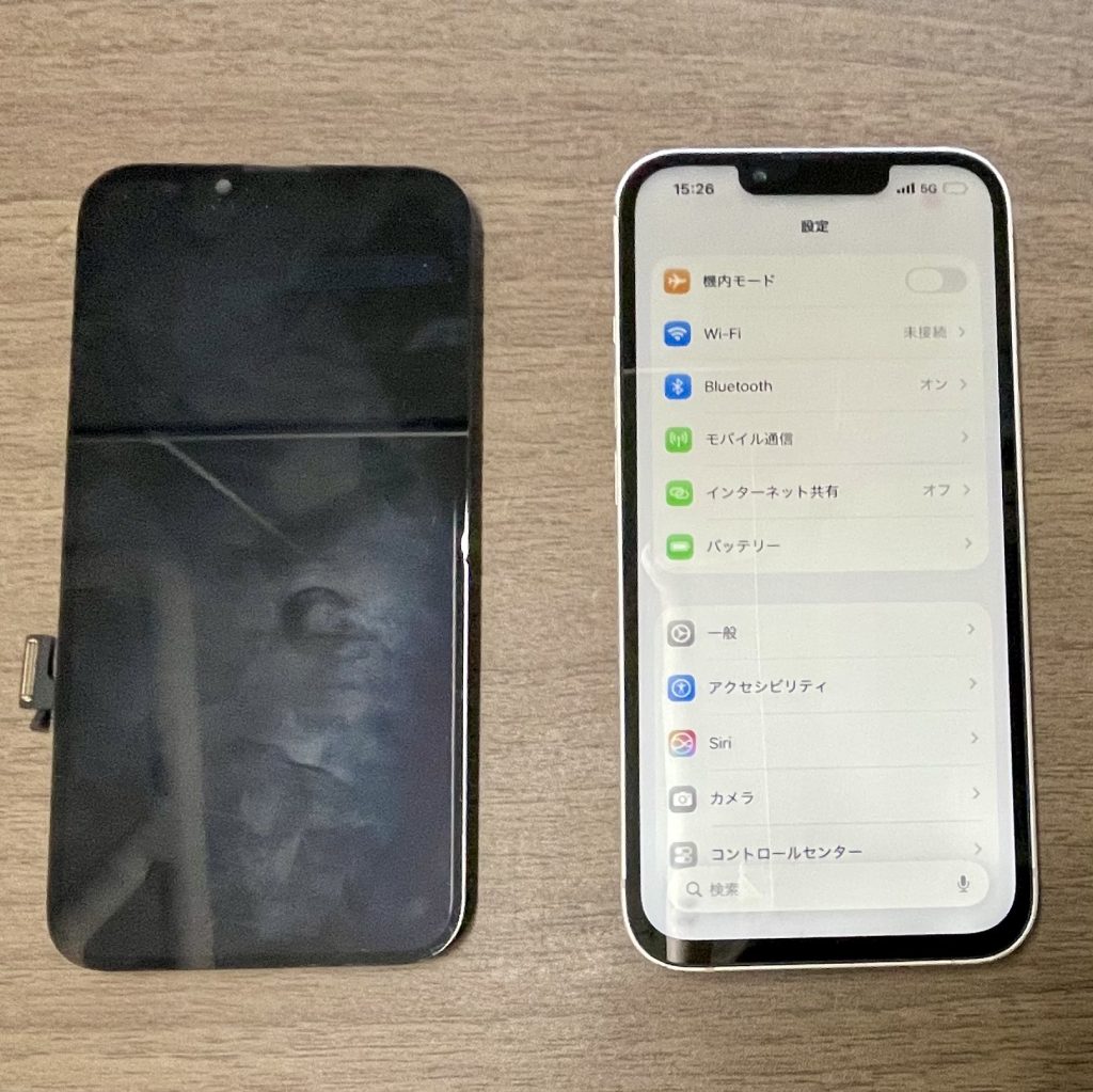 iPhone 13 水没画面交換修理