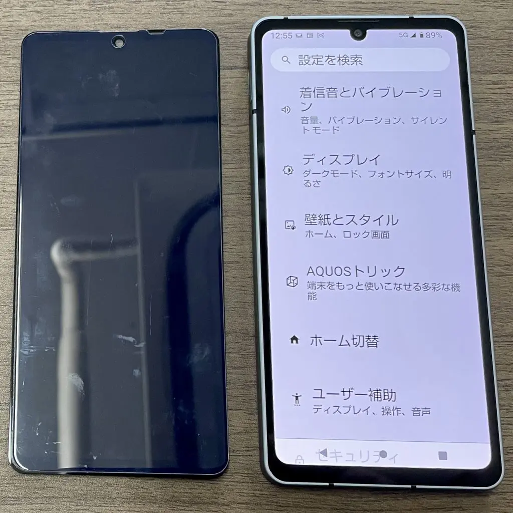 AQUOS sense6 水没画面交換修理｜iPhone修理スマホ修理堂