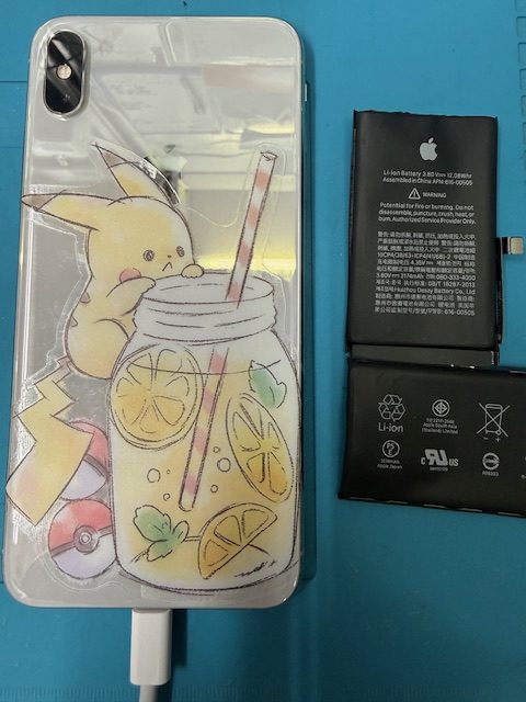 iPhoneXS Max バッテリー交換修理のご依頼！