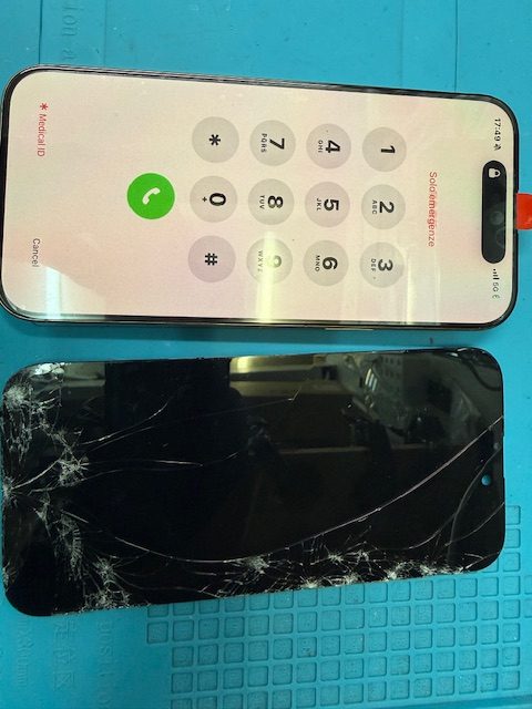 iPhone16 Pro Maxフロントパネル(重度)修理のご依頼!