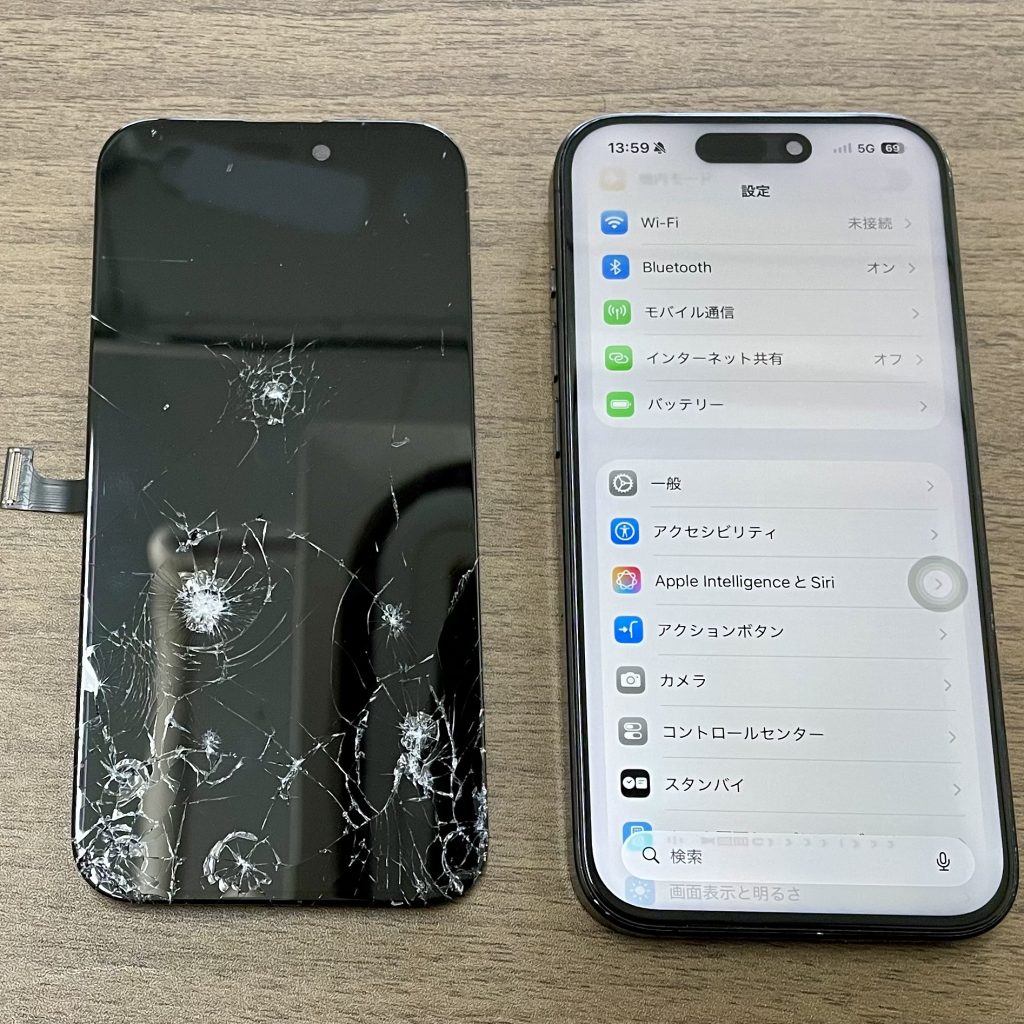 iPhone 15 Pro 画面交換修理