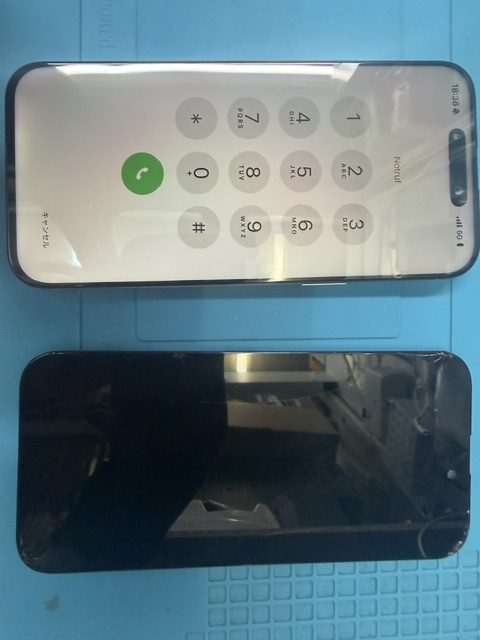iPhone16ProMaxフロントパネル(重度)修理のご依頼!