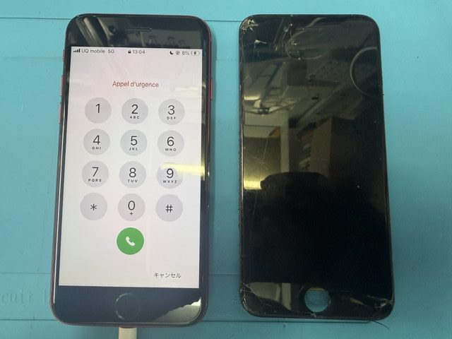 iPhoneSE3フロントパネル(重度)修理のご依頼!