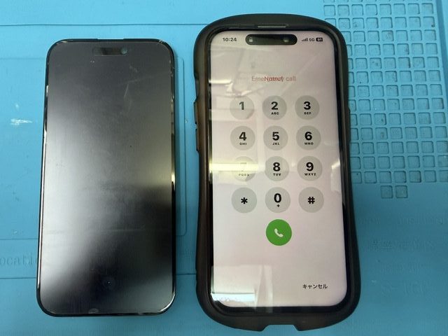 iPhone15水没洗浄・フロントパネル(重度)修理のご依頼!