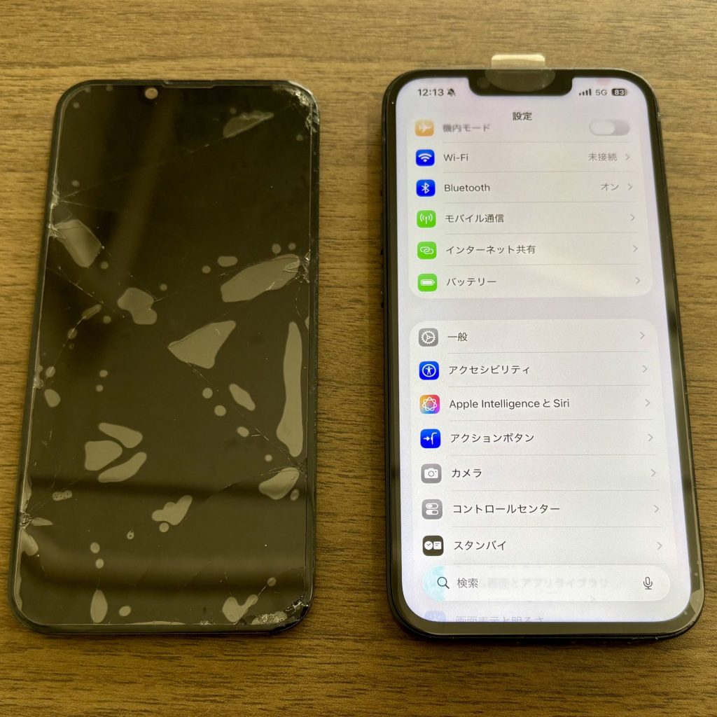 iPhone 16eiPhoneフロントパネル交換修理(重度)