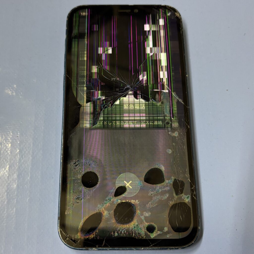 iPhone 12 ProiPhoneフロントパネル交換修理(重度)